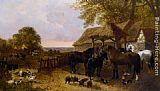 The Stable Yard by John Frederick Herring, Jnr